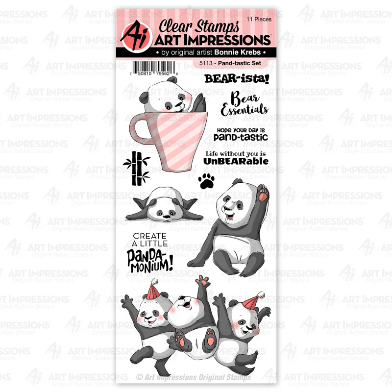 Bild 1 von Art Impressions Clear Stamps Pand-tastic Set - Panda