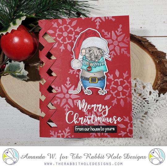 Bild 1 von The Rabbit Hole Designs Clear Stamps -Merry Mousemas - Weihnachten Maus