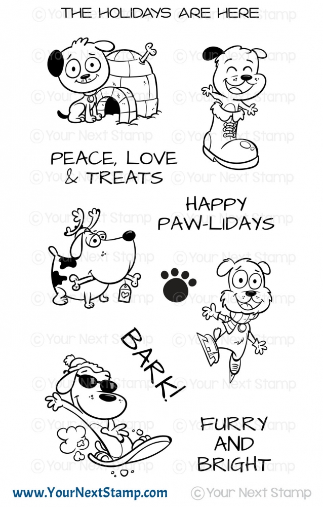 Bild 1 von Your Next Stamp Clear Stamp Paw-Liday Pups
