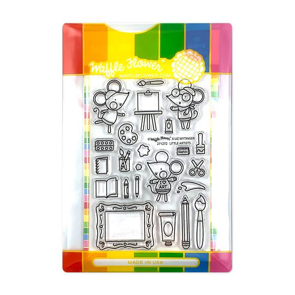 Bild 1 von Waffle Flower Little Artists Combo - Stempel und Stanzen Mäuse Künstler