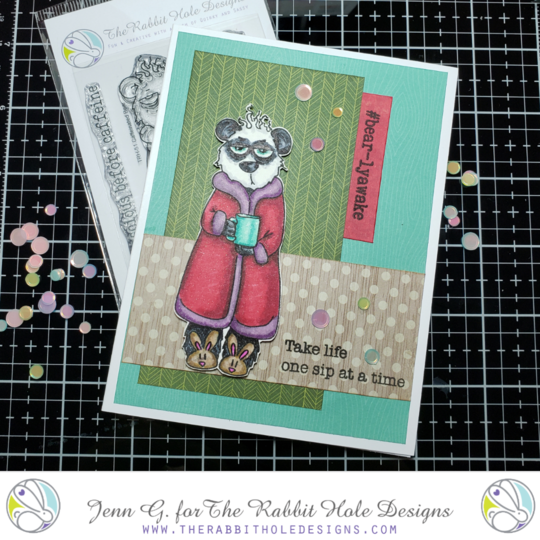 Bild 1 von The Rabbit Hole Designs Clear Stamps  - Caffeinated - Bear - Bär