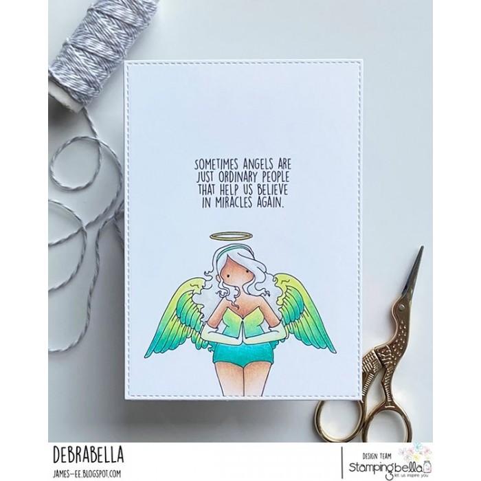 Bild 1 von Gummistempel Stamping Bella Cling Stamp CURVY GIRL ANGEL (INCLUDES MINI ANGEL)