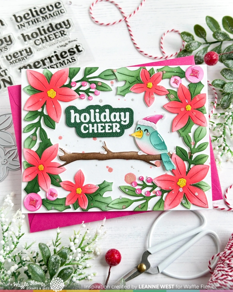 Bild 1 von Waffle Flower Birdie Friends in Winter Die - Stanze Winter Vögel