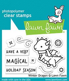 Bild 1 von Lawn Fawn Clear Stamps - Winter Dragon