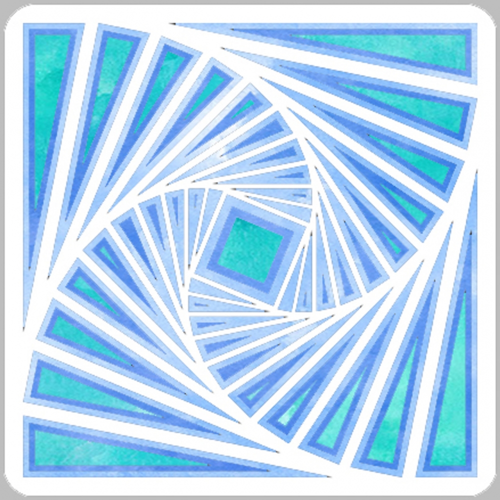 Bild 1 von A Colorful Life Designs Stencils - Layered Square Mandala