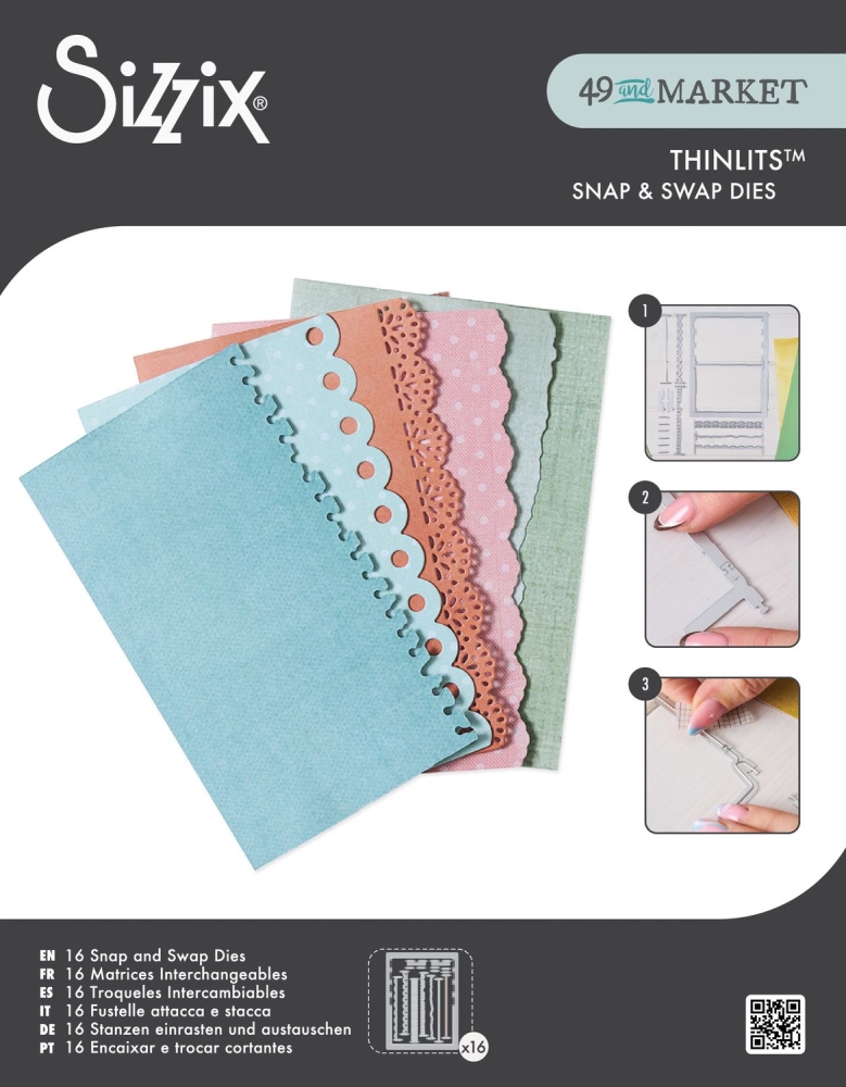 Bild 1 von Sizzix Thinlits Die Set - Stanzschablonen - Snap and Swap Journal Set by 49 and Market