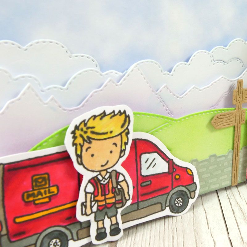 Bild 1 von For the love of...Stamps by Hunkydory - Happy Town - Postal Worker - Post