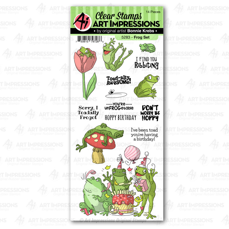 Bild 1 von Art Impressions Clear Stamp Set - Frog Set