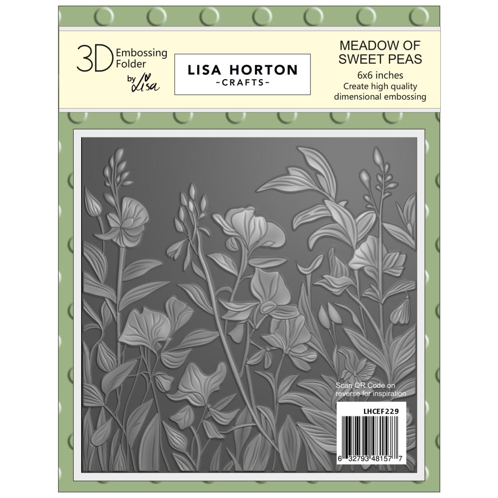 Bild 1 von LISA HORTON - 3D Prägefolder - Meadow Of Sweet Peas