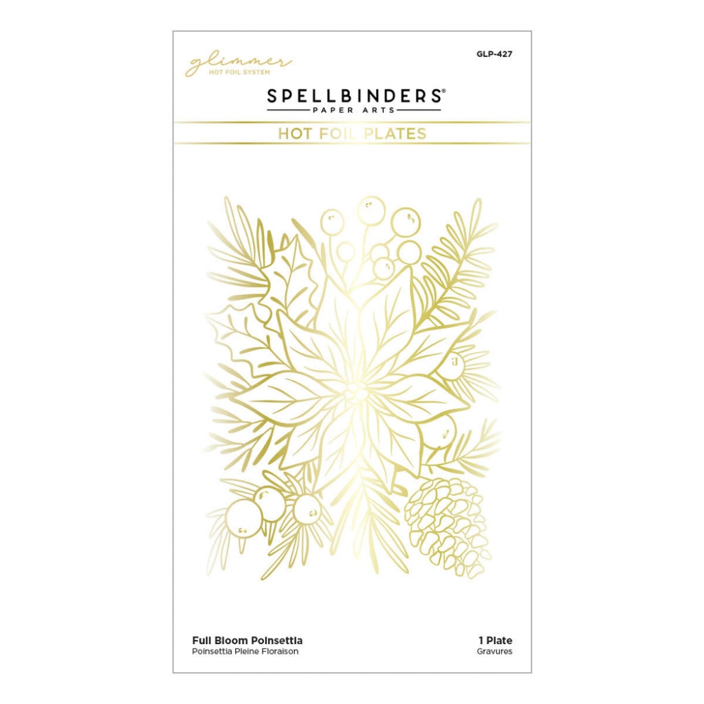 Bild 1 von Spellbinders - Glimmer Hot Foil Plate - Full Bloom Poinsettia