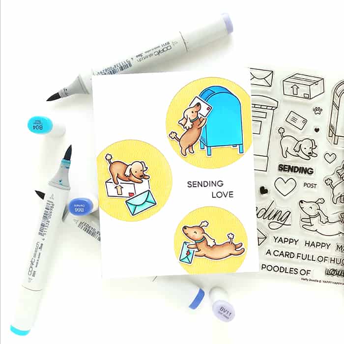 Bild 1 von Heffy Doodle Die  - Yappy Happy Mail - Stanzen Post ist da