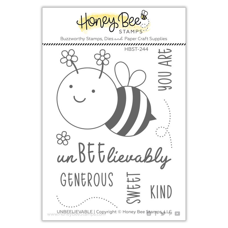 Bild 1 von Honey Bee Stamps Clearstamp  - UnBEElievable - Biene
