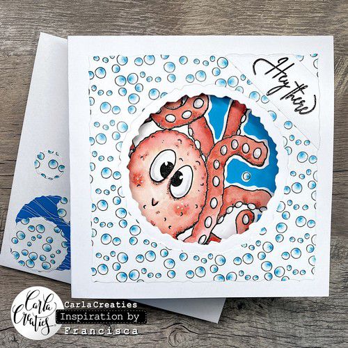 Bild 1 von CraftEmotions Stempel - clearstamps A6 - Ocean 8 Carla Creaties - Oktopus