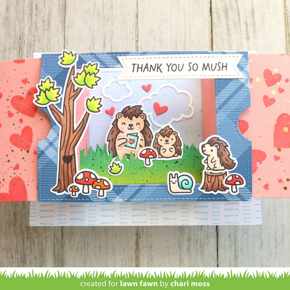 Bild 1 von Lawn Fawn Cuts  - Stanzschablone ta-da! diorama! grassy hillside inserts