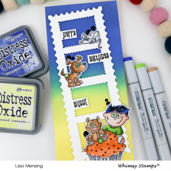 Bild 1 von Whimsy Stamps Clear Stamps  - Goth Doll Boy - Goth Junge