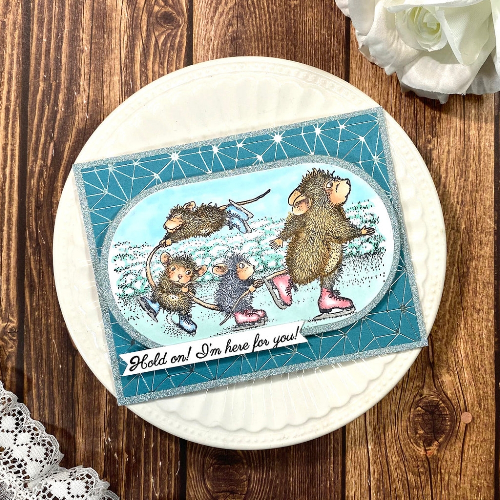 Bild 1 von Spellbinders Hold On! Cling Rubber Stamp Set - House Mouse Stempelgummi