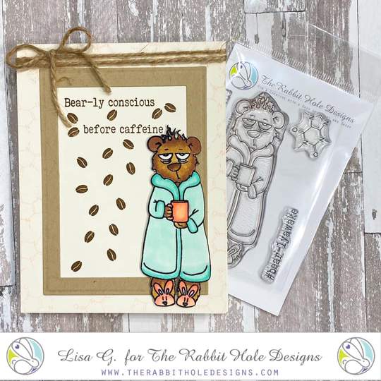 Bild 1 von The Rabbit Hole Designs Clear Stamps  - Caffeinated - Bear - Bär