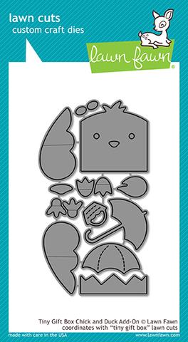 Bild 1 von Lawn Fawn Cuts  - Stanzschablone Tiny Gift Box Chick and Duck add-on Küken Ente