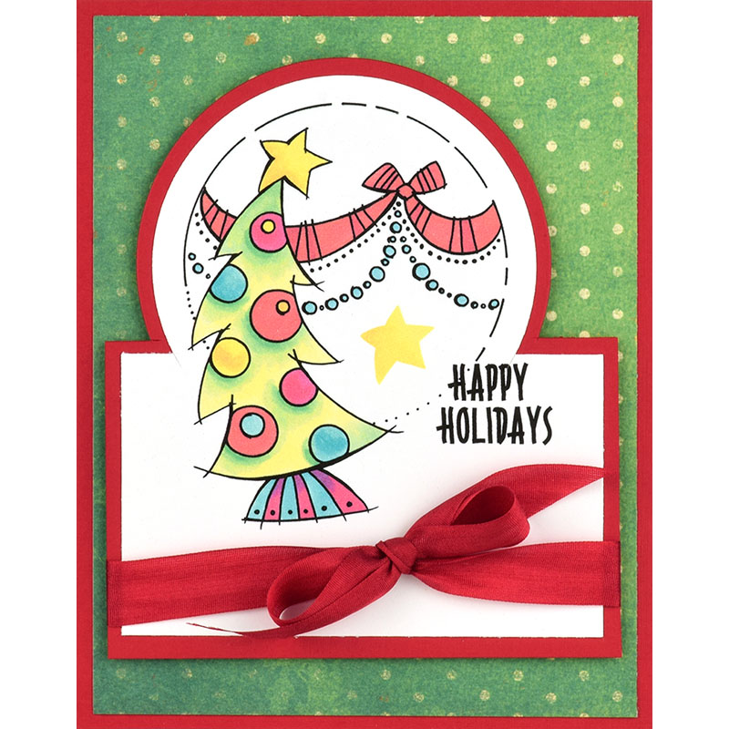 Bild 1 von Stampendous Perfectly Clear Stamps - Deck Your Home - Weihnachtsdekoration