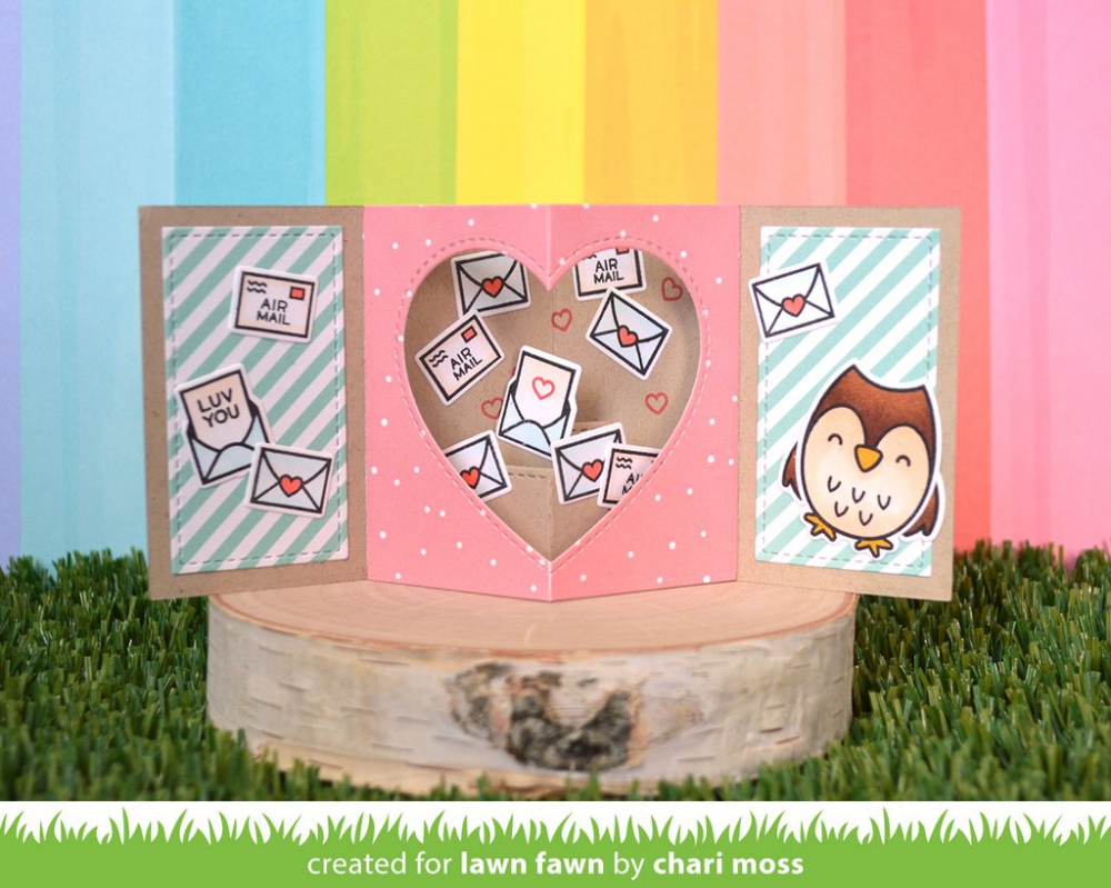 Bild 1 von Lawn Fawn Cuts  - Stanzschablone Center Picture Window Card Heart add-on