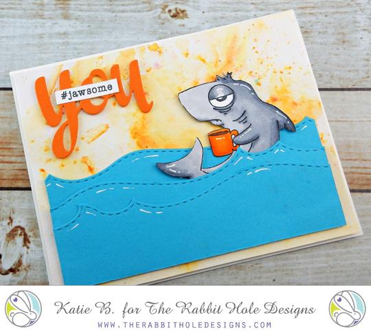 Bild 1 von The Rabbit Hole Designs Clear Stamps  - Caffeinated - Shark - Hai