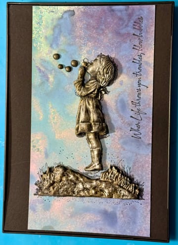 Bild 1 von Cosmic Shimmer Blowing Bubbles Silicone Mould Andy Skinner - Silikonform Seifenblasen