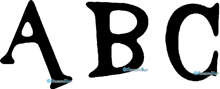Bild 1 von StempelBar Stempelgummi Alphabet