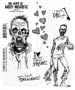 Bild 1 von The Art of Brett Weldele Cling Mount Stamps Gummistempel - Zombie Casanova