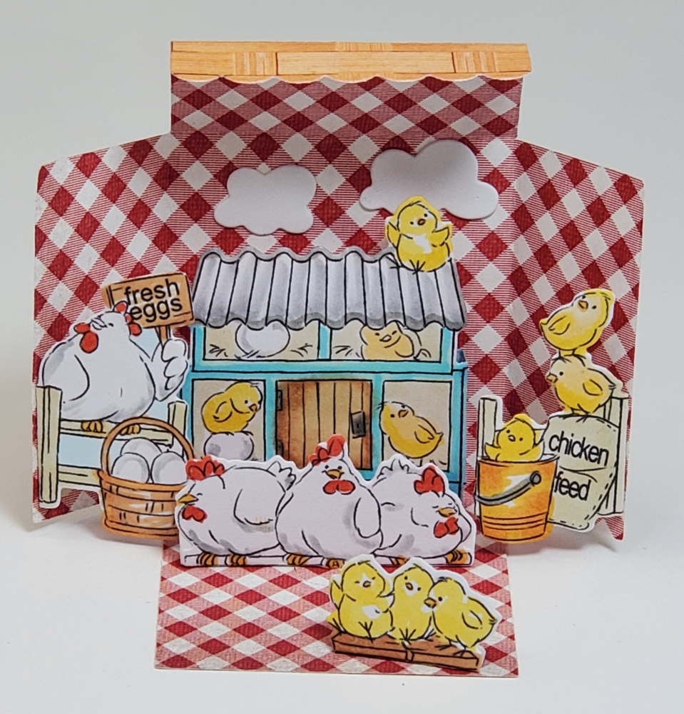 Bild 1 von Art Impressions Clear Stamps with dies MB Chicken - Stempelset inkl. Stanzen