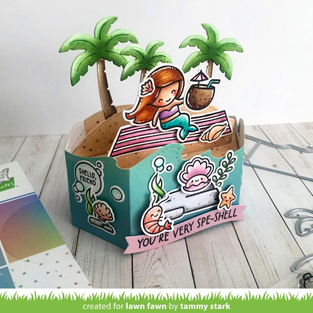 Bild 1 von Lawn Fawn Cuts  - Stanzschablone platform pop-up wave wrap around