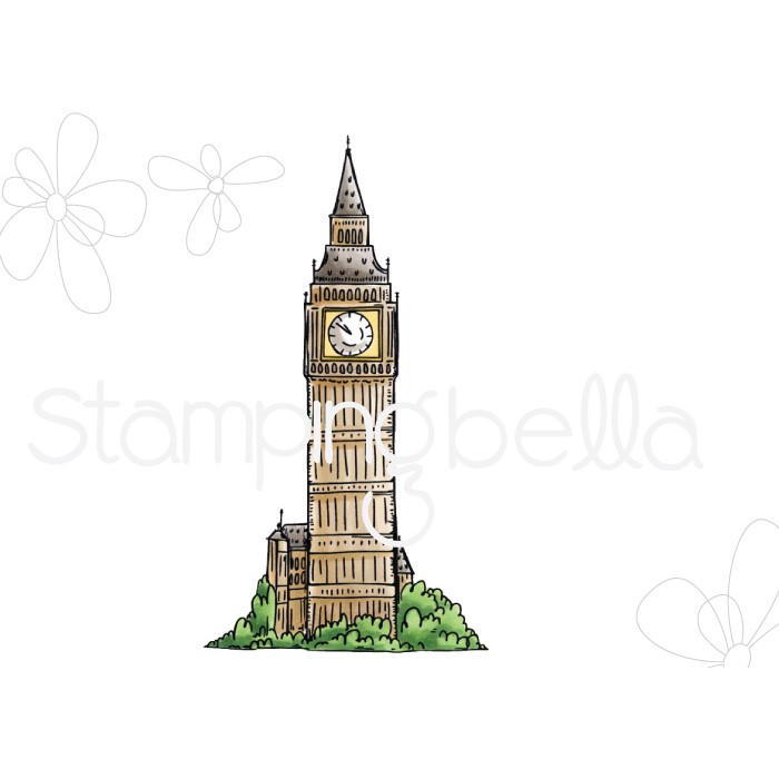 Bild 1 von Gummistempel Stamping Bella Cling Stamp ROSIE AND BERNIE'S BIG BEN RUBBER STAMP