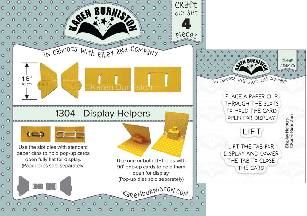 Bild 1 von Karen Burniston Dies  Stanzen - Display Helpers Die and Stamp set