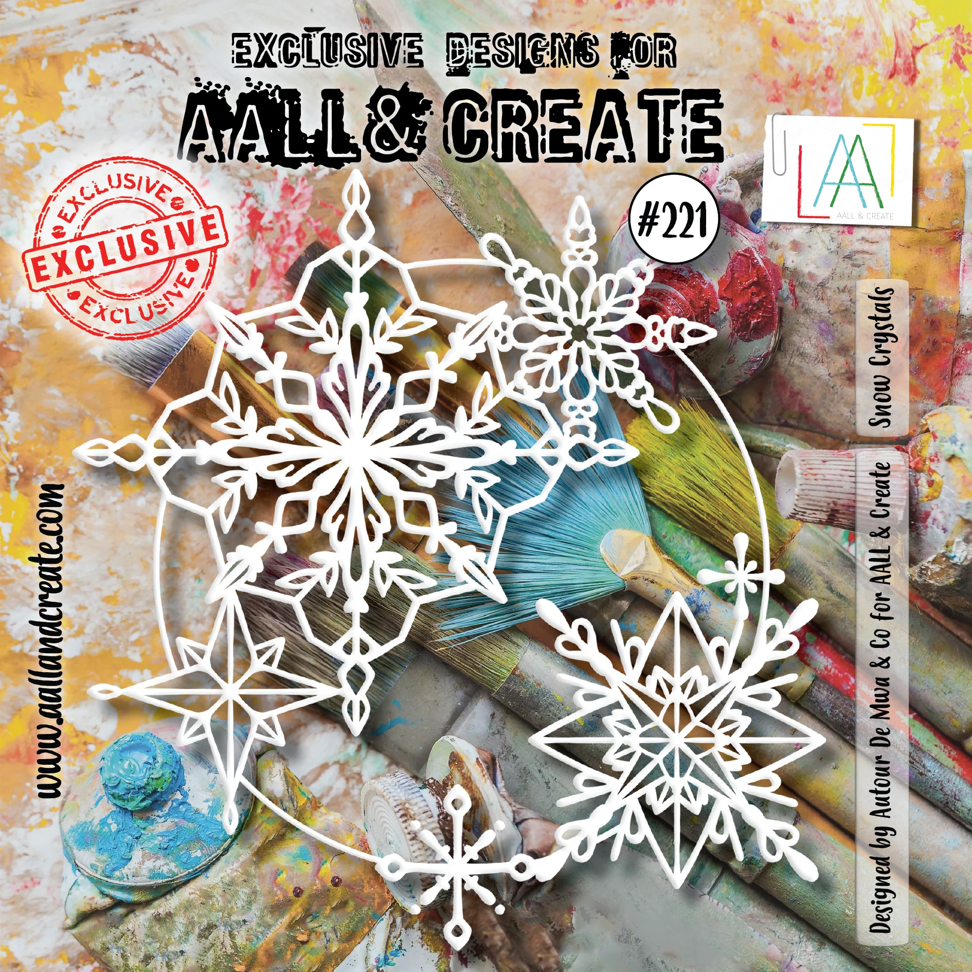 Bild 1 von AALL & Create Stencil - SNOW CRYSTALS
