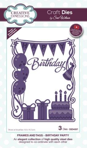 Bild 1 von Creative Expressions Craft Die Stanze -  Frames and Tags Collection Birthday Party