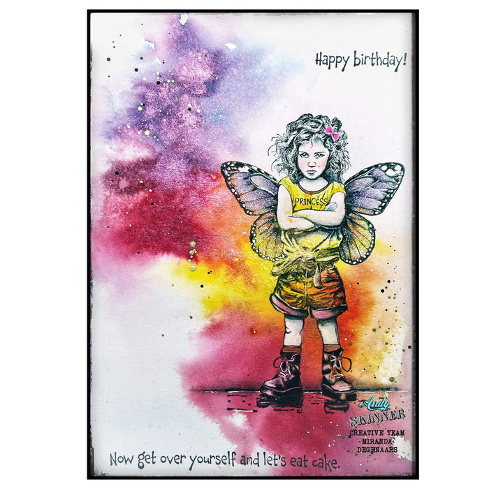 Bild 1 von Cosmic Shimmer Pre Cut Stamp - Gummistempel - Andy Skinner Princess Attitude