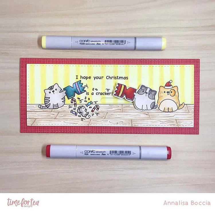 Bild 1 von time for tea designs - Clear Stamp Set - Catmas Crackers