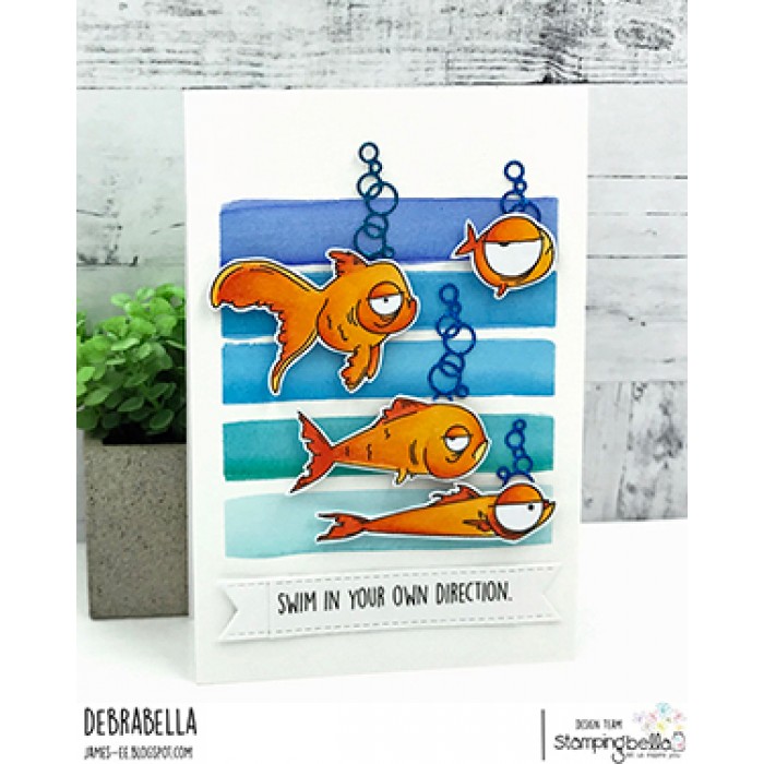 Bild 1 von Gummistempel Stamping Bella Cling Stamp  ODDBALL FISH SET RUBBER STAMP