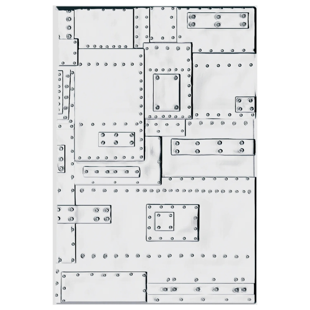 Bild 1 von Sizzix 3-D Texture Fades Embossing Folder  by Tim  Holtz - Prägefolder - Foundry Large/A5