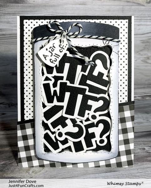 Bild 1 von Whimsy Stamps Die Stanze  - WTF? Word and Shadow Die Set