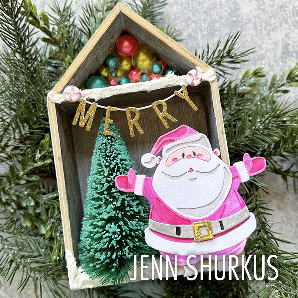 Bild 1 von Sizzix Thinlits Die by Tim Holtz - Stanzschablone - Santa Greetings, Colorize