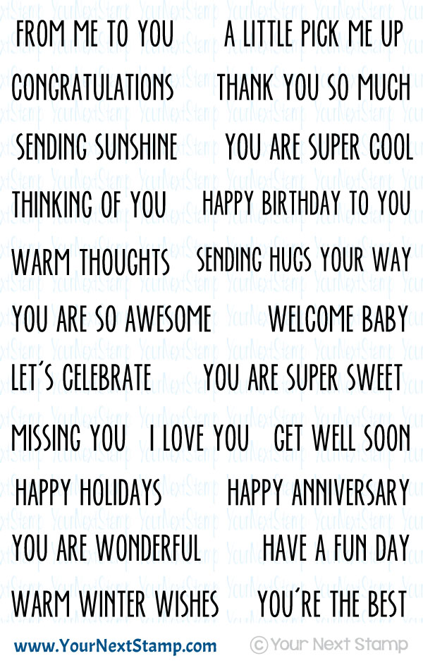 Bild 1 von Your Next Stamp Clear Stamp Cool Tag Banner Sentiments