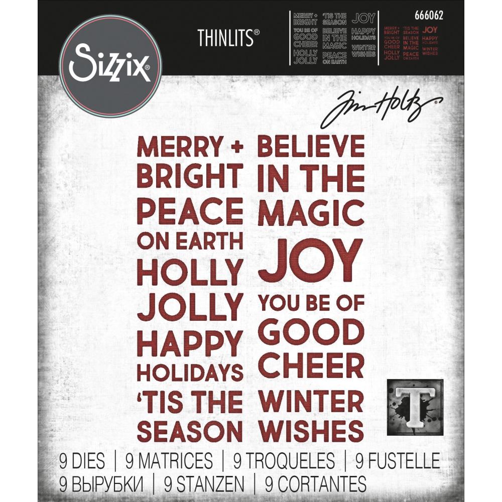 Bild 1 von Sizzix Thinlits Die by Tim Holtz - Stanzschablone - Bold Text Christmas