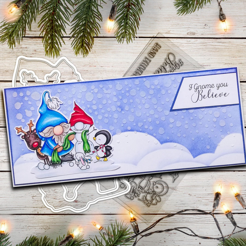 Bild 1 von Polkadoodles Clear Stamps - Gnome Hand delivered - Gnom persönliche Zustellung