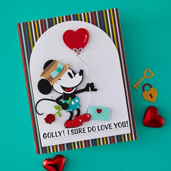 Bild 1 von Spellbinders BetterPress - Classic Mouse Love Sentiments Press Plates & Die Set