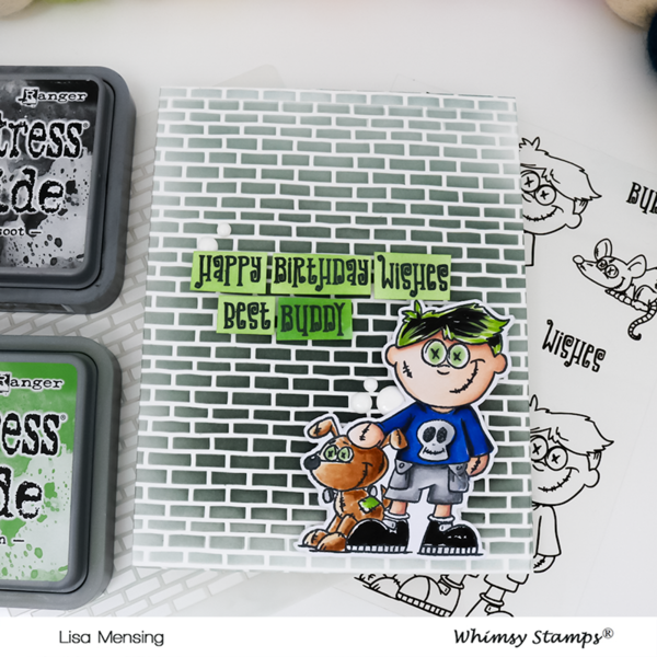 Bild 1 von Whimsy Stamps Clear Stamps  - Goth Doll Boy - Goth Junge
