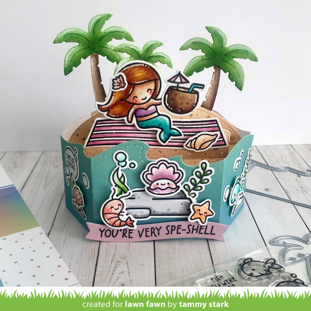 Bild 1 von Lawn Fawn Cuts  - Stanzschablone platform pop-up wave wrap around