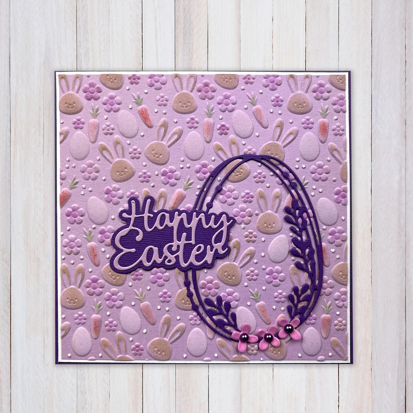 Bild 1 von Nellie‘s Choice 3D Embossing Folder - Bunny's Carrots Ostern