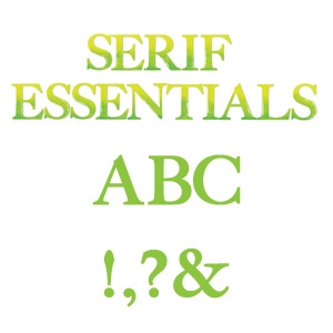 Bild 1 von Sizzix Bigz Stanzschablone Alphabet Set Serif Essentials