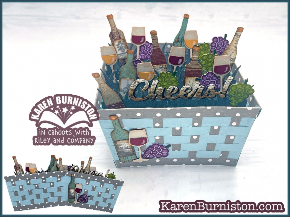 Bild 1 von Karen Burniston Dies Wide Woven Basket Card - Stanzen Körbchen-Karte