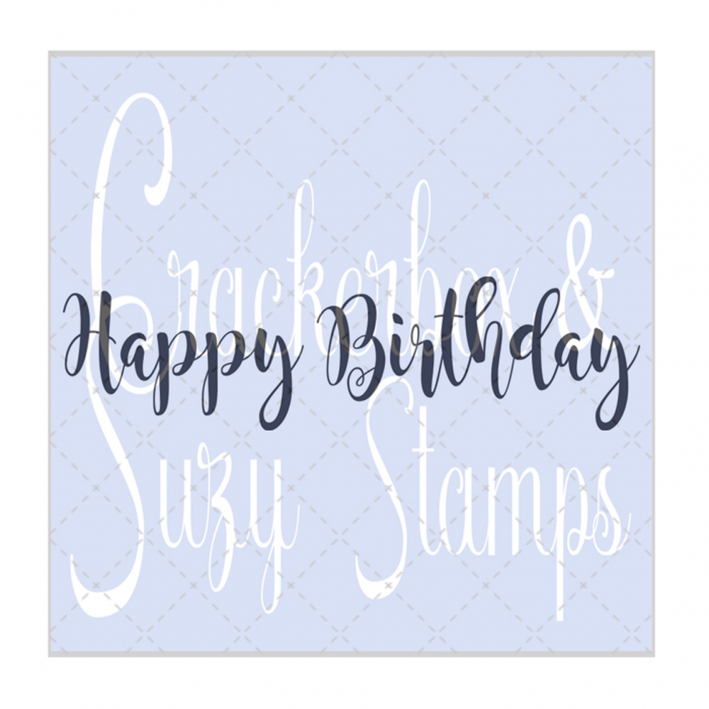 Bild 1 von Crackerbox & Suzy Stamps Cling - Gummistempel Birthday 1 - Happy Birthday